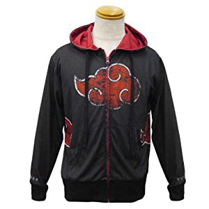 コスパ NARUTO-ナルト- 疾風伝 暁 フルグラフィックライトパーカー Lサイズ(中古品)