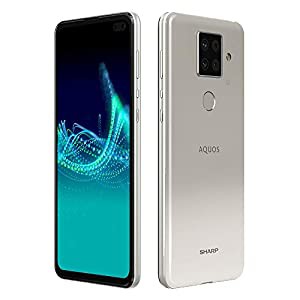 SHARP SIMフリースマホ AQUOS sense4 plus ホワイト(中古品)