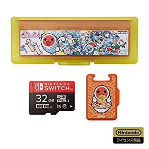 【特典楽曲付き】太鼓の達人 microSDカード+カードケース6 for Nintendo Switch 32GB【任天堂ライセンス商品】(中古品)