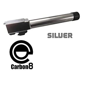 Carbon8 アウターバレル サイレンサー対応 ストライカーナイン STRIKER-9 用（14ｍｍ逆 シルバー）(中古品)