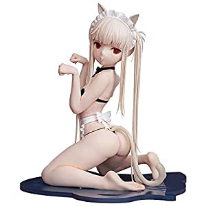 ケモミミ学園 「メイド水着猫耳少女」 1/7スケール 塗装済み完成品フィギュア(中古品)