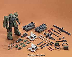 HGUC 機動戦士ガンダム MS IGLOO ザク地上戦セット 1/144スケール 色分け済みプラモデル(中古品)