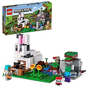 レゴ(LEGO) マインクラフト ウサギ牧場 21181 おもちゃ ブロック テレビゲーム 動物 どうぶつ 男の子 女の子 8歳以上(中古品)