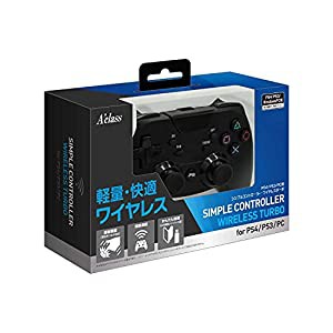 PS4/PS3/PC用シンプルコントローラー ワイヤレスターボ(中古品)