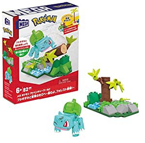 メガ(MEGA) ポケモン アドベンチャーワールド フシギダネと冒険のたびへ ~進むよ、フォレスト探検! ~ 【ブロック ピース数:82ピ 