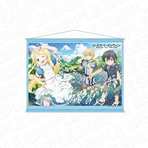 ソードアート・オンライン B2タペストリー キリト&ユージオ&アリス(中古品)