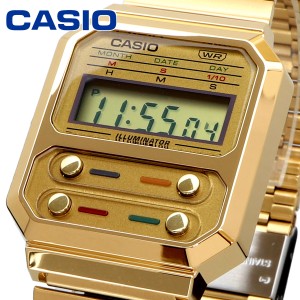 CASIO 腕時計 ゆうパケット 海外モデル チープカシオ チプカシ F-100復刻モデル ユニセックス A100WEG-9A