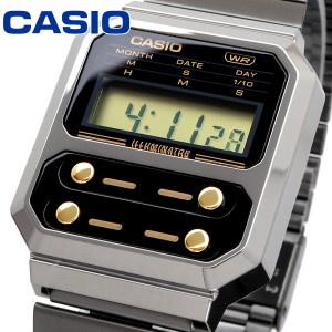 CASIO 腕時計 ゆうパケット カシオ チープカシオ 海外モデル F-100復刻モデル デジタル ユニセックス A100WEGG-1A2