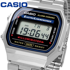 CASIO 腕時計 ゆうパケット 海外モデル デジタル ユニセックス A168WA-1 レディース キッズ シルバー