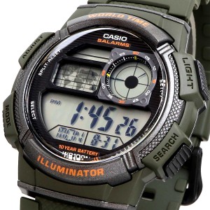 CASIO 腕時計 ゆうパケット 海外モデル ワールドタイム デジタル メンズ AE-1000W-3A