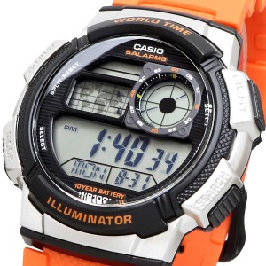 CASIO 腕時計 ゆうパケット 海外モデル ワールドタイム デジタル メンズ AE-1000W-4B