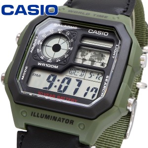 CASIO 腕時計 ゆうパケット カシオ スタンダード チープカシオ 海外モデル ワールドタイム デジタル メンズ AE-1200WHB-3BV