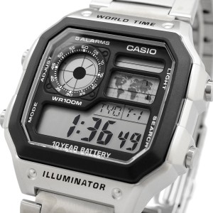 CASIO 腕時計 BOX付 スタンダード 海外モデル ワールドタイム デジタル メンズ AE-1200WHD-1A