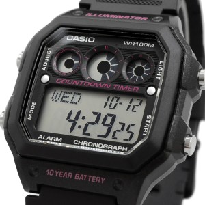 CASIO 腕時計 ゆうパケット 海外モデル ワールドタイム デジタル メンズ AE-1300WH-1A2