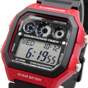 CASIO 腕時計 ゆうパケット 海外モデル ワールドタイム デジタル メンズ AE-1300WH-4A