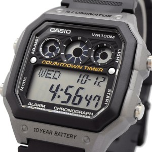 CASIO 腕時計 ゆうパケット 海外モデル ワールドタイム デジタル メンズ AE-1300WH-8A