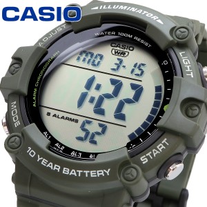 CASIO 腕時計 BOX付 カシオ チープカシオ チプカシ 海外モデル シンプル ミリタリー グリーン メンズ AE-1500WHX-3A