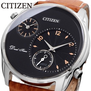 CITIZEN 腕時計 シチズン 海外モデル ビジネス カジュアル クォーツ デュアルタイム メンズ AO3030-08E