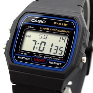 CASIO 腕時計 ゆうパケット チープカシオ チプカシ 海外モデル デジタル ストップウォッチ アラーム レディース ユニセックス F-91W-1