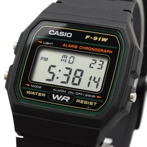 CASIO 腕時計 ゆうパケット チープカシオ チプカシ 海外モデル デジタル ストップウォッチ アラーム レディース ユニセックス F-91W-3