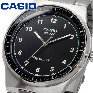 CASIO 腕時計 カシオ チープカシオ チプカシ 海外モデル ソーラー アナログ ブラック メンズ MTP-RS105D-1B