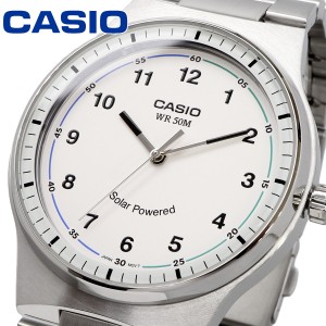 CASIO 腕時計 カシオ チープカシオ チプカシ 海外モデル ソーラー アナログ ホワイト メンズ MTP-RS105D-7B