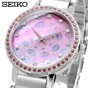 SEIKO 腕時計 セイコー 海外モデル ソーラー クリスタル シンプル ビジネス フォーマル レディース SUP453P1