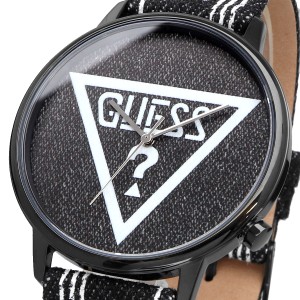 GUESS originals 腕時計 ゲス HOLLYWOOD 並行輸入品 メンズ ブラック デニムベルト V1012M2