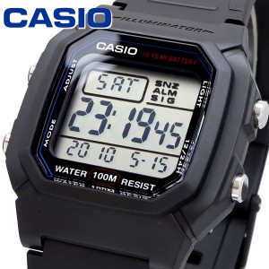 CASIO 腕時計 ゆうパケット チプカシ 海外モデル シンプル ユニセックス W-800H-1A