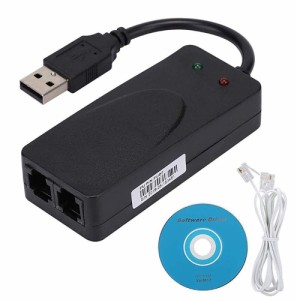 USB2.0 FAX MODEMファックスモデム アナログ回線対応 FAX/DATAモデムIN/OUT端子付き 56K V.92 V.90 CX93010 win7RJ11