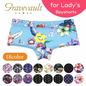 グレイブボールト レディース ボクサーショーツ | gravevault lady’s Mサイズ FLOWER ボクサーパンツ フラワー インナー 下着 国産 正規