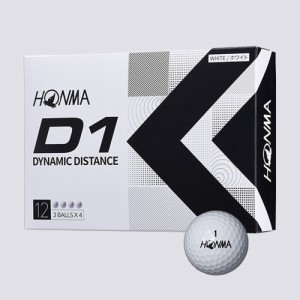 ゴルフボール HONMA GOLF 3ダース 本間ゴルフ D1ゴルフボール 2022年モデル ホワイト BT2201 3ダースセット(36個入)