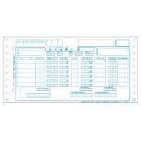 明文舎印刷商事 チェーンストア統一伝票　連伝・５枚複写　タイプ用　１０００セット P50111