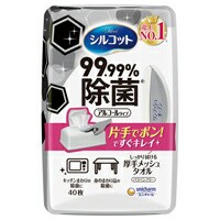 ユニ・チャーム シルコットウェットティッシュ　９９．９９％除菌　本体　４０枚 408467