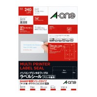 エーワン パソコン＆ワープロラベルシール　［プリンタ兼用］ＳＨＡＲＰ１２面　２０枚 28179