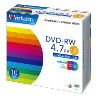 三菱ケミカルメディア データ用ＤＶＤ−ＲＷ４．７ＧＢ１−２倍　１枚×１０　５ミリ　　ＩＪＰ対応 DHW47NP10V1