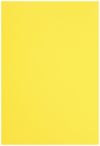 カウネット 色画用紙　八つ切　黄　１０枚 4212-2821