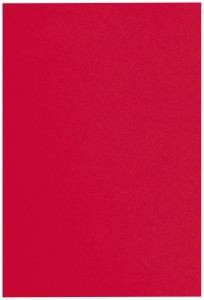 カウネット 色画用紙　八つ切　赤　１０枚 4212-2838