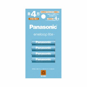 Ｐａｎａｓｏｎｉｃ 充電式電池　エネループライト　お手軽モデル　単４形　４本 BK-4LCD/4H