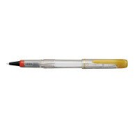 水性ペン プラチナ万年筆 ソフトペンセット　透明軸　インク色：赤　ペン先ナイロンチップ０．５　染料インク STB-800Aﾊﾟﾂｸ#4