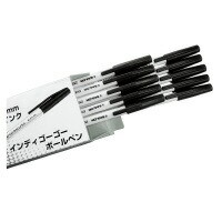 ボールペン セーラー万年筆 インディボールペン　１０本入　インク色：黒　ボール径０．７ｍｍ 52-1151-000