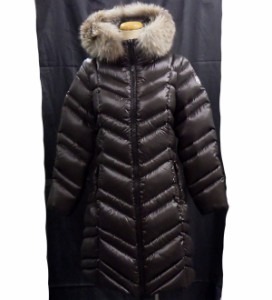 【中古】【美品】 モンクレール MONCLER FULMAR レディース ロングダウンジャケット ダークブラウン サイズ3