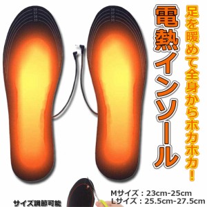 電熱インソール 中敷き ヒートインソール USB加熱式 足元暖める 防寒対策 冬要 電熱 防寒具 電熱ウェア 靴底 下着 フットウェア インソー