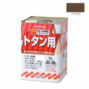 油性トタン用塗料　14Ｌ　うす茶色【サンデーペイント】