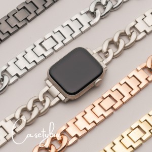 【工具付き】 アップルウォッチ バンド apple watch バンド チェーン ステンレス レディース SE おしゃれ ブランド メンズ series8,7,6,S