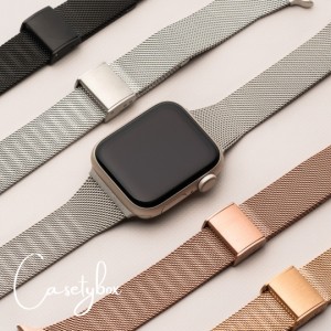 アップルウォッチ バンド ベルト ステンレス Apple Watch 8 7 6 5 4 3 SE 全シリーズ対応 着せ替えバンド