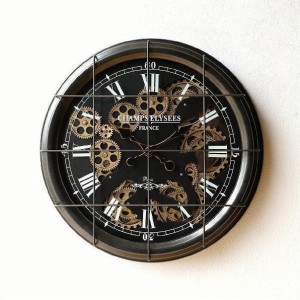 掛け時計 掛時計 壁掛け時計 壁掛時計 おしゃれ アンティーク レトロ クラシック ヨーロピアン 北欧 カフェ アイアンの掛け時計 ギアーB