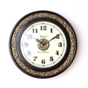 壁掛け時計 掛け時計 おしゃれ アンティーク レトロ クラシック ヨーロピアン 北欧 ウォールクロック アラベスク