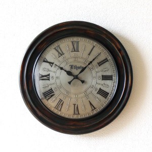 掛け時計 掛時計 壁掛け時計 壁掛時計 おしゃれ アンティーク 木製 レトロ ビンテージ アナログ ウォールクロック クラシック