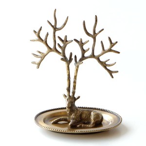 アクセサリースタンド ツリー 木の枝 アンティーク おしゃれ 真鍮 ジュエリースタンド イヤリング ブラスアクセサリースタンド ディア